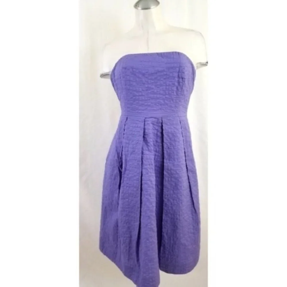 J.Crew Size 2 Strapless Dress Purple